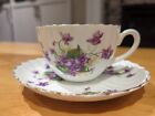 Radfords Bone China Tea Cup & Saucer Made in England #8516 Violets Used