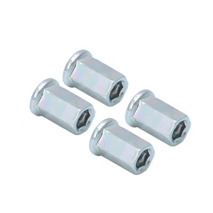 4x Exhaust Stud Nuts 90179-06668-00 For Yamaha Raptor 660R 660 R 350 Warrior 350 - Picture 1 of 9