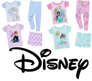 Disney Girls' 4-Piece Cotton Pajama Set - 1384627 - Picture 1 of 17