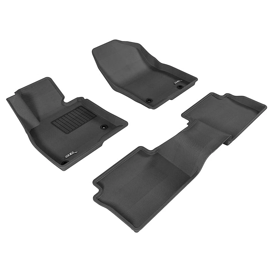 3D MAXPIDER Kagu Black All-Weather Floor Mats R1 R2 For Mazda/Mazda 3 2014-2018 - Image 1 of 4