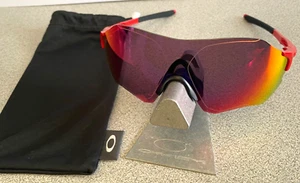 New Oakley EVZero Range Sunglasses Red Frame w/ Prizm Road Lens RARE! AUTHENTIC! - Picture 1 of 5