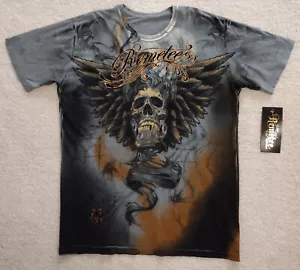 REMETEE T-Shirt 3XL NWT Skull Gray Brown Black Affliction Vintage - Picture 1 of 3