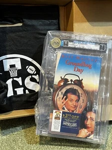 IGS Graded 8-7 Near Mint SEALED ORIGINAL Groundhog Day 1993 VHS W/ Ticket Promo! - Picture 1 of 3