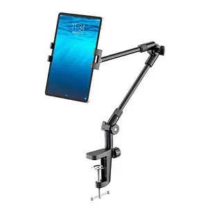 Tablet Stand Holder with 360° Phone iPad Tripod Mount, 27in Long Arm Webcam S... - Picture 1 of 7