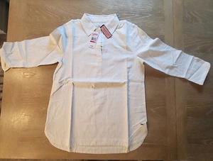 Vineyard Vines Women's White Cap Tunic Shirt Woven Premium Fabric( XS MED XL) - Picture 1 of 14
