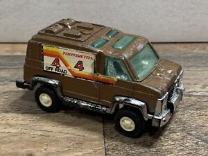 1976 Tootsietoy 4" Brown 4x4 Van  "4 by 4 Off Road"  USA
