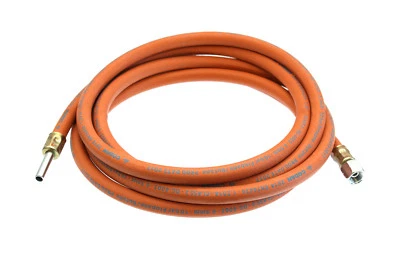 Schlauch Propangas 1 Meter 100cm 1/4" x Rohrstutzen 8mm Propan Propanschlauch  - Bild 1 von 4