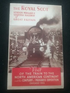 THE ROYAL SCOT 1933 LEAFLET , INTERIOR PHOTO'S OF LUXURY COMPARTMENTS , RAILWAY - Picture 1 of 12