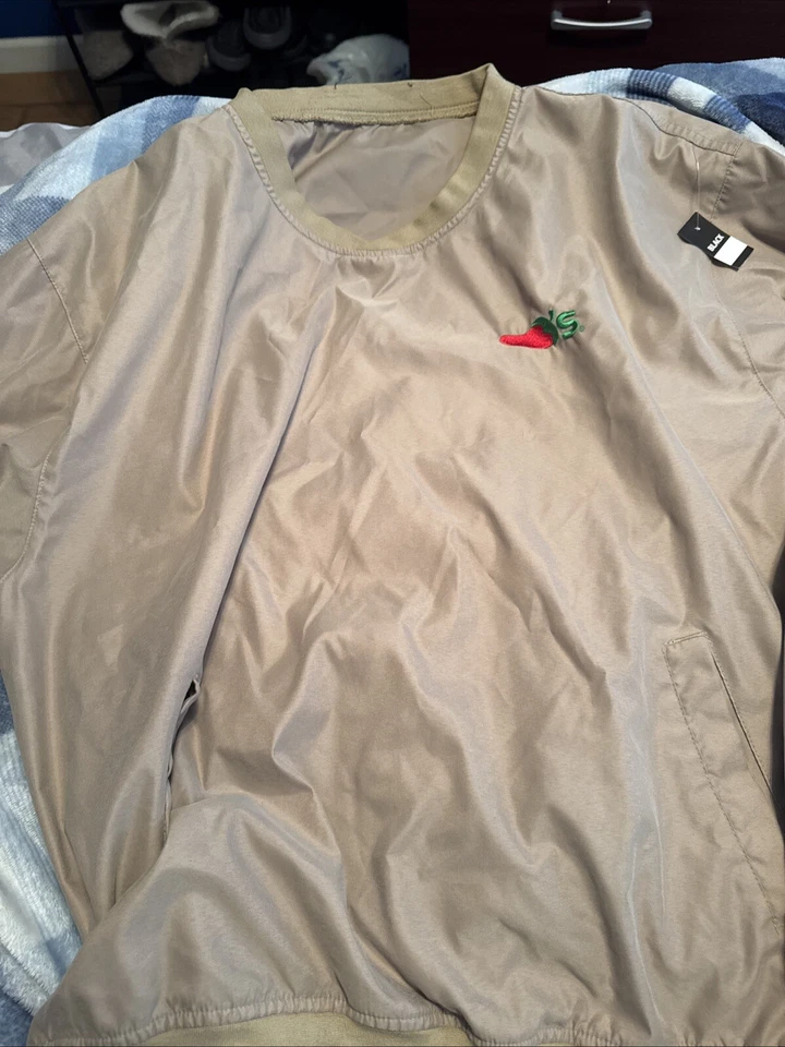 Vintage 2005 CHILI'S Restaurant Employee Uniform Pullover Shirt Beige/brown XL - Image 1 of 4