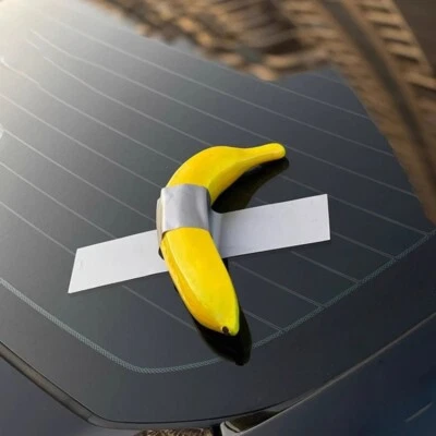 Wow A Banana 3D Pegatina Coche Auto Adorno Broma Ventana Estilo Exterior Foto 1 de 4