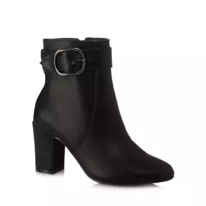 Botas al tobillo The Collection negras de tacón alto Reino Unido 7 EU 40 LN08 BB 05 - Imagen 1 de 8