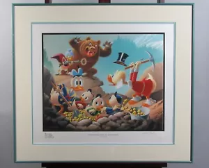 Donald Duck & Uncle Scrooge Trespassers Will Be Ventilated Carl Barks Signed Art - Picture 1 of 5