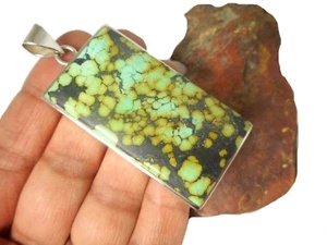 TURQUOISE Sterling Silver 925 Gemstone PENDANT - Gift Boxed! - Picture 1 of 5