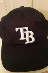 TAMPA BAY RAYS Dark Blue Cap Baseball Hat Adjustable StrapBack - Picture 1 of 3