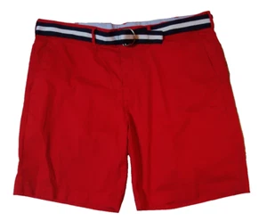 Club Room Shorts Red Patriotic Belt Size 38 Preppy Men's - Picture 1 of 8