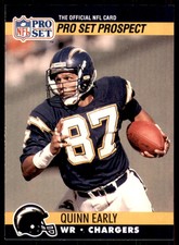 1990 Pro Set. Quinn Early Football Cards #749