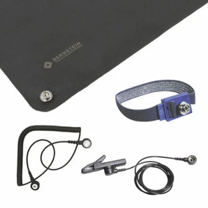 ESD Personenerdung Set 5-tlg (500x400x0,5) Armband 2 Kabel Klemme, No.9-354 - Bild 1 von 3