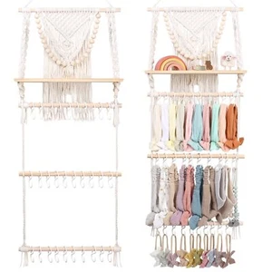 POVETIRE Headband Holder Head Bands Organizer for Girls,Macrame Baby Headbands - Picture 1 of 6