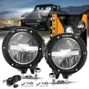 AUXBEAM 4" LED Work Light Bar Flood Spot Combo Pods Offroad Driving Truck Lamp - Picture 1 of 12