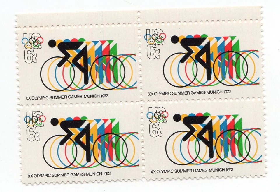 Scott #1460 Bicycling Block of 4 Stamps - MNH - Image 1 of 1