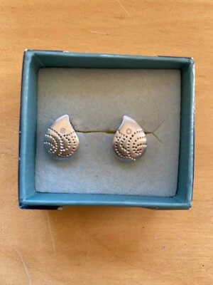 PIERRE LANG tolle Ohrringe/Stecker gebürstet ZIrkonia TOP - Bild 1 von 3