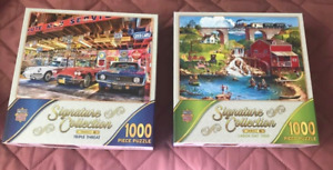 Set of 2 1000 piece puzzles Masterpieces Signature Collection