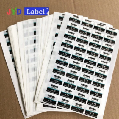 custom computer label hard drive HDD caddy tray label sticker - Image 1 of 2