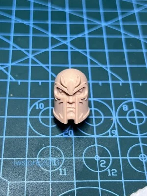 Capacete Magneto quadrinhos 1:18 cabeça esculpida esculpida para corpo de boneco de ação masculino 3,75" - Imagem 1 de 4