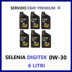 6 Litri Olio Selenia Pure Energy Digitek Acea C2 0w30 MIGLIOR PREZZO !! - Foto 1 di 1