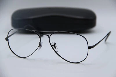 NEW RAY-BAN RB 6489 2503 BLACK AVIATOR GUNMET AUTHENTIC FRAMES EYEGLASSES 58-14