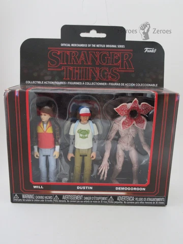 Funko Netflix Stranger Things WILL DUSTIN DEMOGORGON 3.75-inch Figure 3-Pack NIB Cover