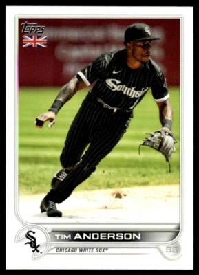 2022 Topps UK Edition #157 Tim Anderson Chicago White Sox - Image 1 of 2