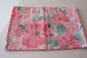 Curtain Valances Pink Floral Tropical Flowers Shabby Cottage Chic NWOT 90x15 L2 - Picture 1 of 1