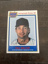 PAUL MOLITOR - 1992 Jumbo California Sunflower Seeds #13 Autograph Series 111-MT