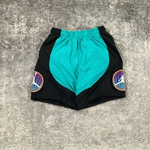 Jordan Shorts Boy XL Black Teal Retro 9 Legacy Logo Nostalgia Mesh Basketball - Picture 1 of 15