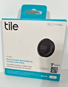 Sticker Tracker Marque TILE 2022 Universel Bluetooth-Noir Unitaire Neuf En Boîte - Photo 1 sur 9