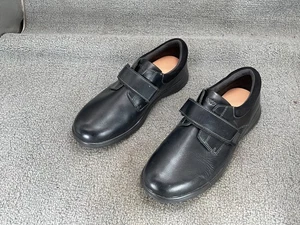 Anodyne Schuhe Herren 12 Extra Breit Schwarz Leder Freizeit Komfort Stretch Polsterung - Bild 1 von 8