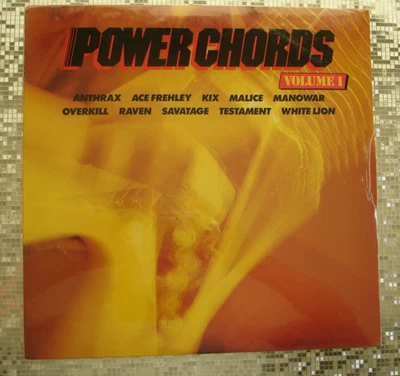 Power Chords (Volume 1) ~ (Vintage SEALED LP   Megaforce Worldwide 7 A1-81777-1) - Image 1 of 4