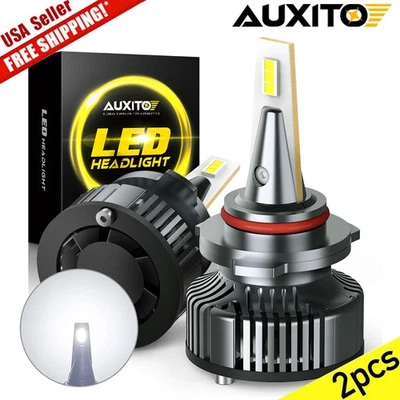 AUXITO CANBUS 9005 LED Headlight Super Bright Bulbs White High/Low Beam 100W - Image 1 of 4