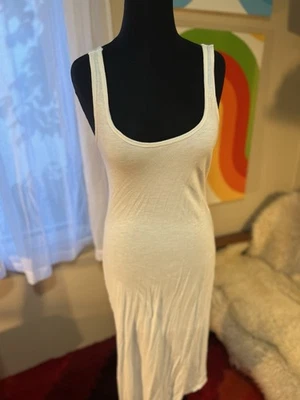 C&C California Sleeveless Shift Dress Cover-Up Open Back White Small *defect - Image 1 of 4