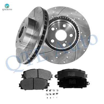 Rotores de freno delanteros perforados 6P 255 mm - Pastilla de freno de cerámica para Lexus CT200H 2011-2017 Foto 1 de 4