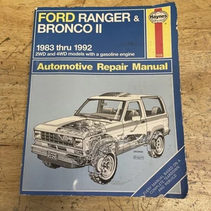 Haynes Ford Ranger & Bronco 2 Automotive Repair Manual 1983-1992 2WD & 4WD - Picture 1 of 12