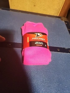 Pro Feet Multi Sport Socks Hot Pink Boys Girls Size S | 1 Pair NWT - Picture 1 of 2