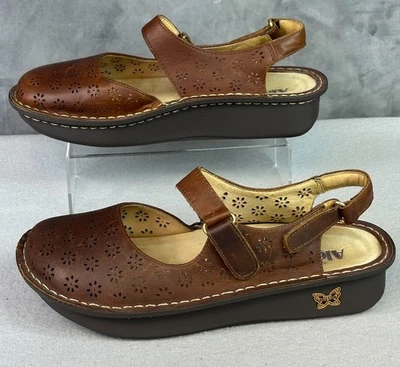 Zapato de cuero para mujer Alegria marrón Jemma Mary Jane talla 41 o 10,5-11 (S2165) Foto 1 de 4