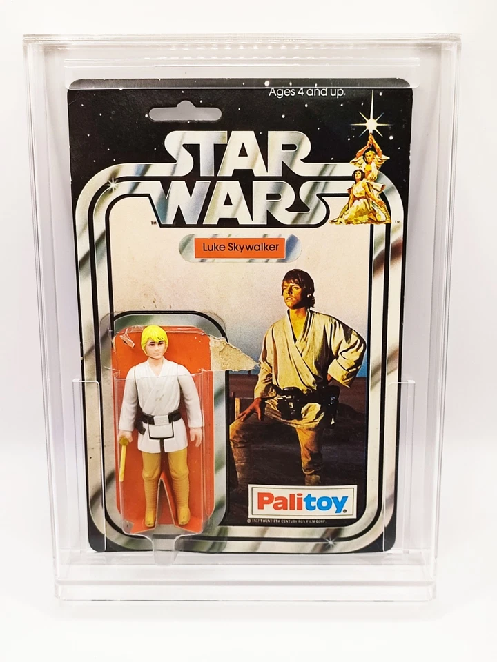 1977 PALITOY STAR WARS 12 BACK-B - LUKE SKYWALKER - ORIGINAL & CASED UNCUT CARD - Image 1 of 4