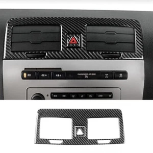 2x Cubierta de salida de ventilación de aire de consola central de fibra de carbono suave para Hummer H3 2006-2010 - Imagen 1 de 19