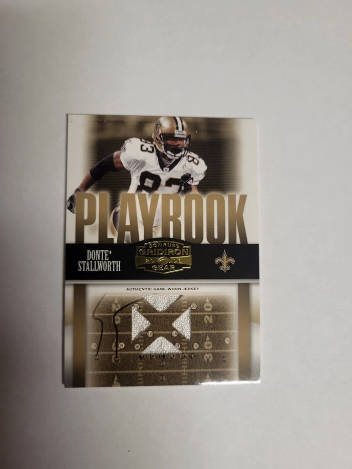 Donte Stallworth 2006 Donruss Gridiron Gear Playbook Jsy O's /250 Card# PB-14 - Image 1 of 2