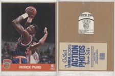 1990-91 NBA Hoops Action Photos Patrick Ewing (Blue Jersey) #90N6 HOF