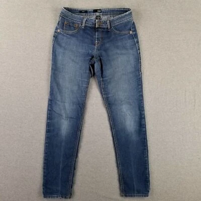 Vintage A.N.A. Pantalones de mezclilla talla M ajustados súper suaves descoloridos finos usados rotos Foto 1 de 4