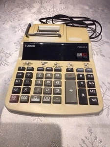 Canon P200-DH iii Office Calculator Adding Machine 2-Color Powered **TESTED** - Picture 1 of 5